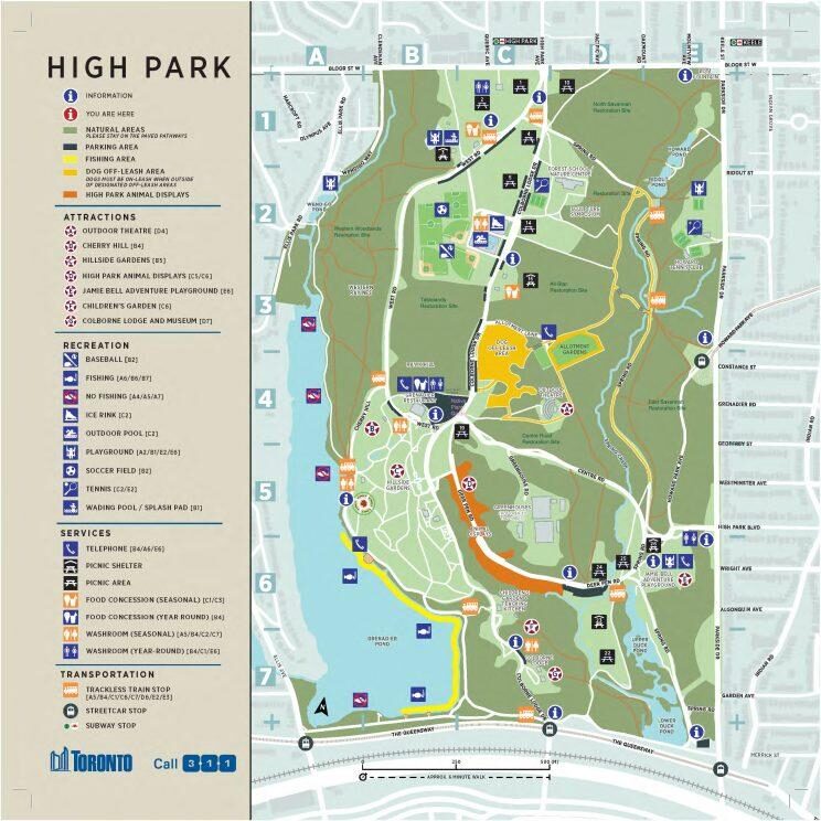 High Park Map 2017-2019. Source: City of Toronto